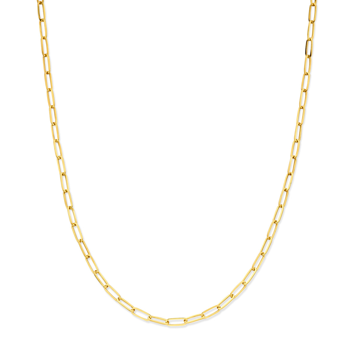 Vooraanzicht van de silgold ankerketting.