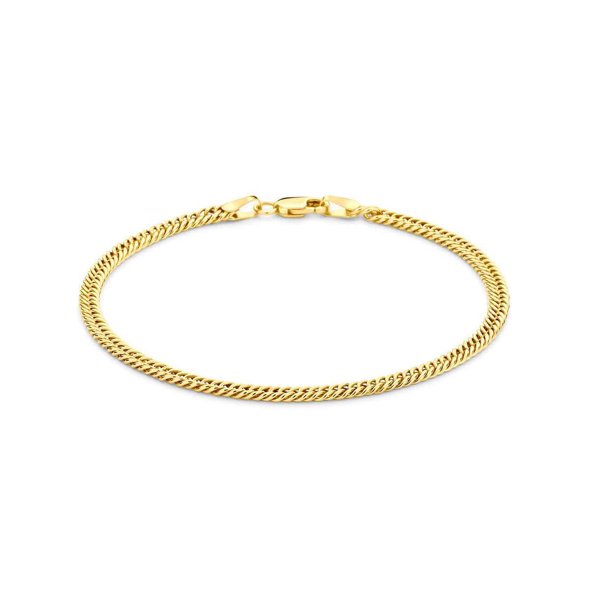 Vooraanzicht van de silgold gourmet armband.