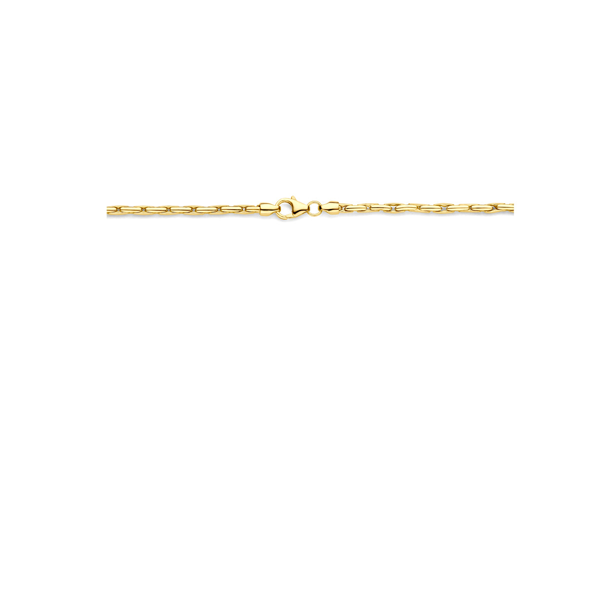 Detail van de sluiting van de Silgold cardano ketting