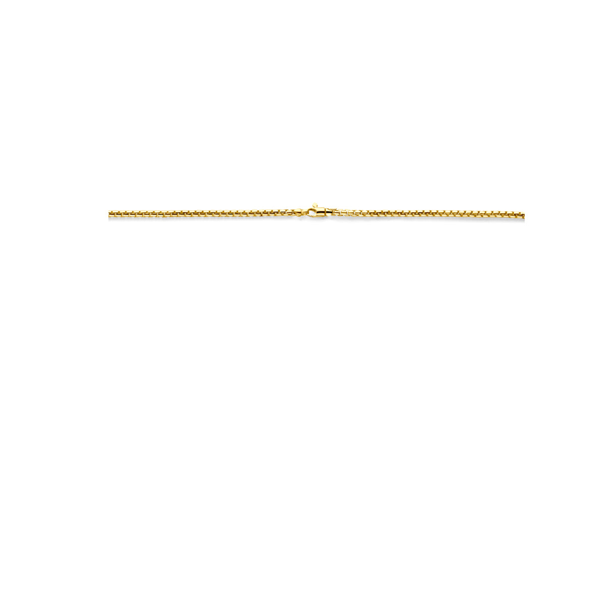 Detail van de sluiting van de Silgold schakelketting