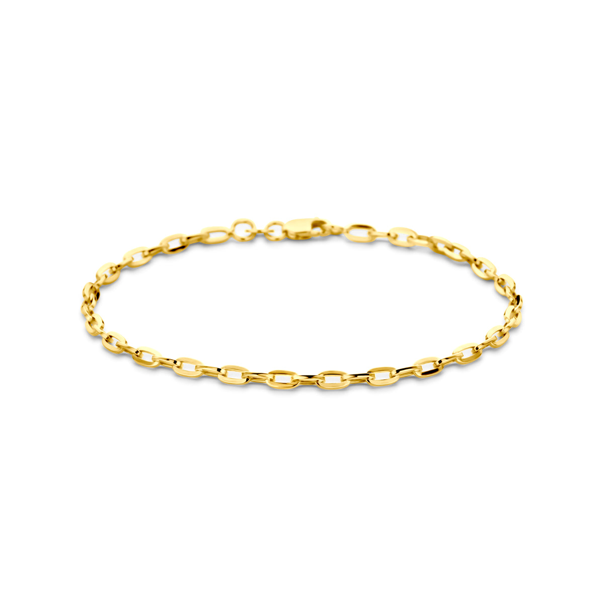 Vooraanzicht van de Silgold ankerarmband.
