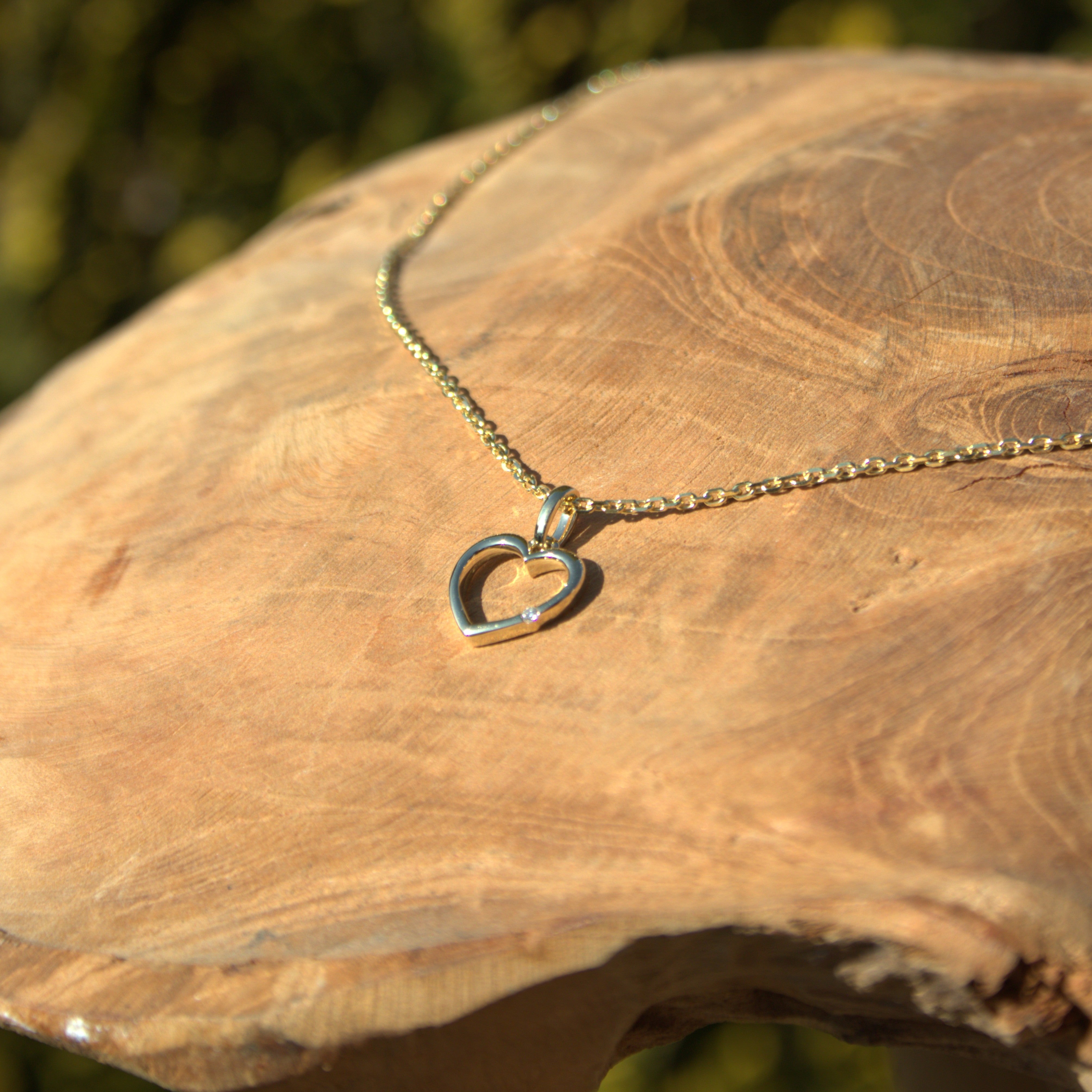 Een geelgouden 14 karaat hanger met diamant. Cadeau voor tussen de €250 en €500. Ontdek alle sieraden cadeau's bij Clary.
