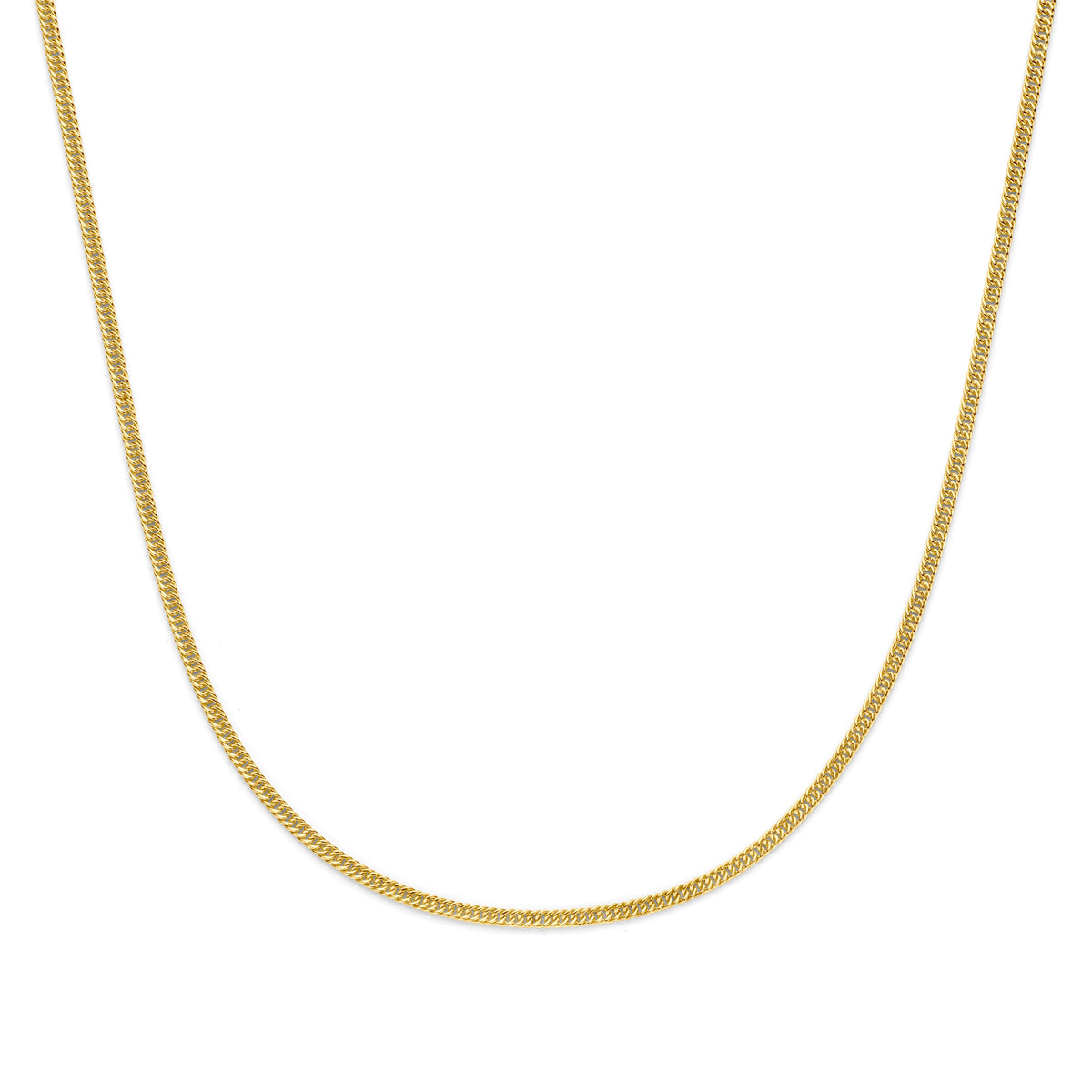 Vooraanzicht van de silgold gourmet ketting.